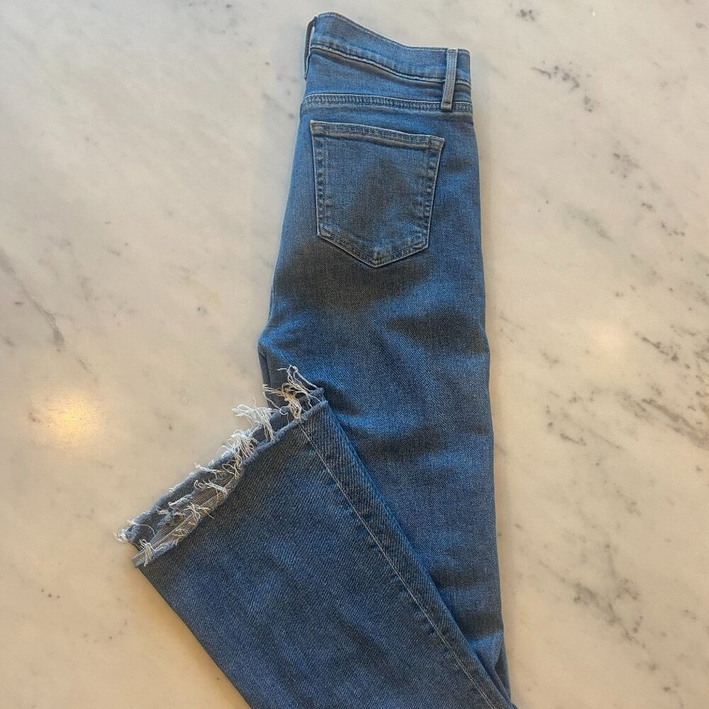 Ann Taylor Loft Slim Flare High Waisted Jeans Size 0